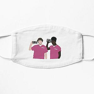 Lil Nas X Face Masks - Lil Nas X, Jack Harlow - INDUSTRY BABY Flat Mask RB2103