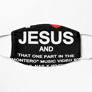 Lil Nas X Face Masks - I LOVE JESUS - LIL NAS X MONTERO Flat Mask RB2103