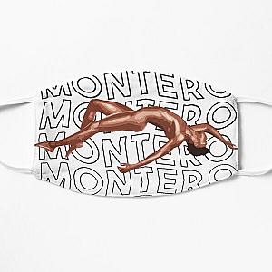 Lil Nas X Face Masks - Lil nas X - Montero Text Black Version  Flat Mask RB2103