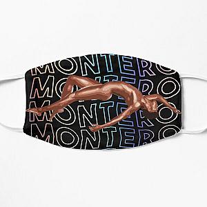 Lil Nas X Face Masks - Lil nas X - Montero Text Rainbow Version 2 Flat Mask RB2103