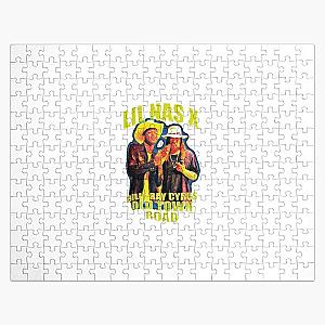 Lil Nas X Puzzles - Lil nas x Old Town Road rap Jigsaw Puzzle RB2103