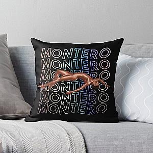 Lil Nas X Pillows - Lil nas X - Montero Text Rainbow Version 2 Throw Pillow RB2103