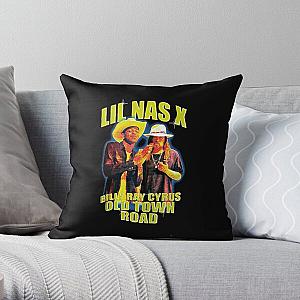 Lil Nas X Pillows - Lil nas x Old Town Road rap Throw Pillow RB2103