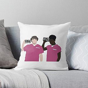 Lil Nas X Pillows - Lil Nas X, Jack Harlow - INDUSTRY BABY Throw Pillow RB2103