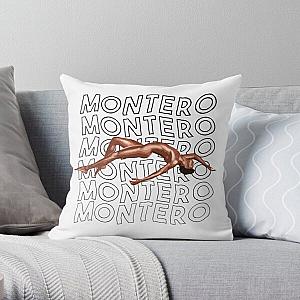 Lil Nas X Pillows - Lil nas X - Montero Text Black Version  Throw Pillow RB2103