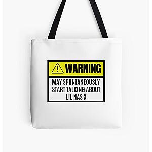 Lil Nas X Bags - May spontaneously start talking about lil nas X - lil nas X lover All Over Print Tote Bag RB2103