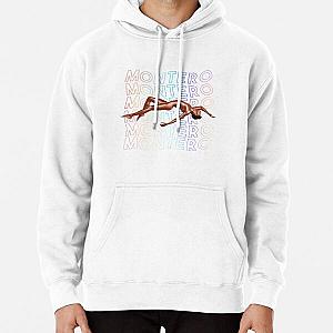 Lil Nas X Hoodies - Lil nas X - Montero Text Rainbow Version  Pullover Hoodie RB2103