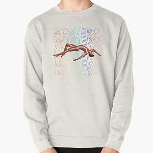 Lil Nas X Sweatshirts - Lil nas X - Montero Text Rainbow Version  Pullover Sweatshirt RB2103