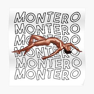 Lil Nas X Posters - Lil nas X - Montero Text Black Version  Poster RB2103