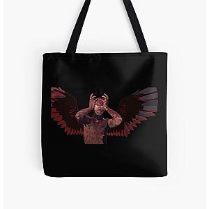 Lil Nas X Bags - Lil Nas X (In "MONTERO (Call Me By Your Name)" Music Video) All Over Print Tote Bag RB2103