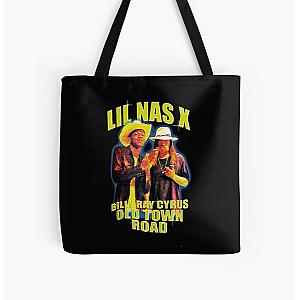 Lil Nas X Bags - Lil nas x Old Town Road rap All Over Print Tote Bag RB2103