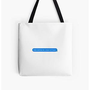 Lil Nas X Bags - do you listen to lil nas x text message  All Over Print Tote Bag RB2103