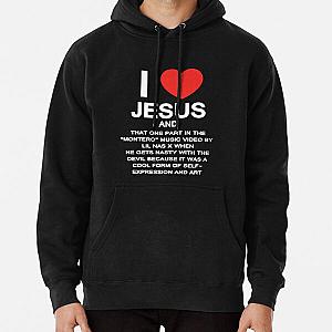 Lil Nas X Hoodies - I LOVE JESUS - LIL NAS X MONTERO Pullover Hoodie RB2103