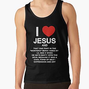 Lil Nas X Tank Tops - I LOVE JESUS - LIL NAS X MONTERO Tank Top RB2103