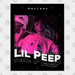 Lil Peep Posters - Lil Peep Pink Hellboy Poster TP1107