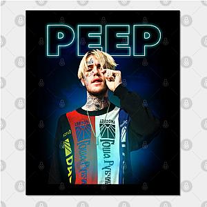 Lil Peep Posters - Lil Peep 'Neon Peep' Design Poster TP1107