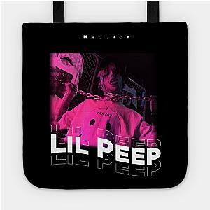 Lil Peep Bags - Lil Peep Pink Hellboy (Lil Peep Hellboy; Lil Peep T-Shirt, Aesthetic Lil Peep). Tote Bag TP1107