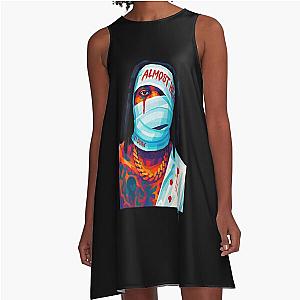 Lil Durk WAP Art A-Line Dress