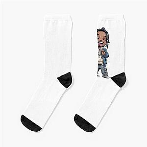 Lil Durk Cartoon Socks