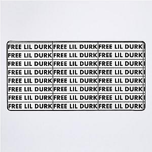 Lil Durk White Desk Mat
