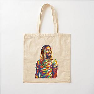Lil Durk Wap Art Cotton Tote Bag