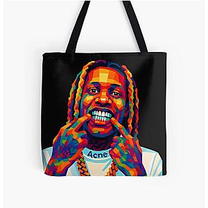 Lil Durk Smile Art All Over Print Tote Bag