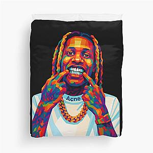 Lil Durk Smiley Face Live Laugh Love Boyfriend Vintage  Throw Pillow Cover