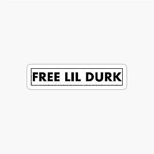 Lil Durk White Tag Sticker