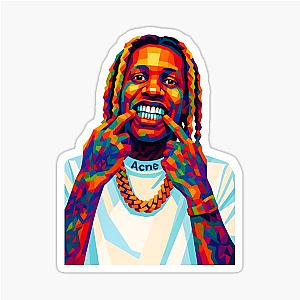 Lil Durk Smile Water Paper Art Sticker