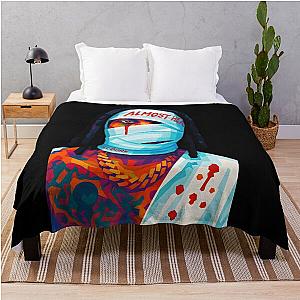 Lil Durk WPAP Art Throw Blanket