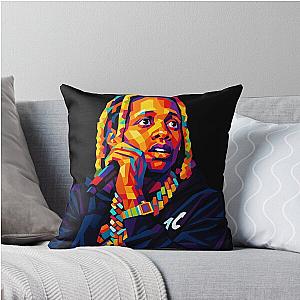 Lil Durk Pop Art Throw Pillow