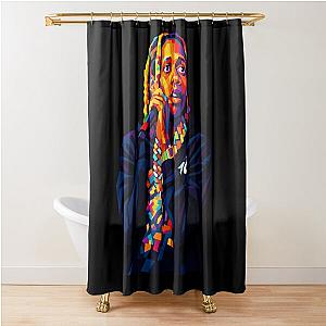 Lil Durk Pop Art Shower Curtain