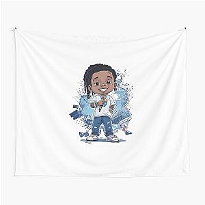 Lil Durk Cartoon Tapestry