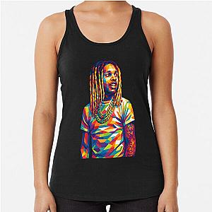 Lil Durk Winter Porch Apparel Art Racerback Tank Top