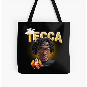 Victory Style Lil Tecca 90s Over Print Tote Bag