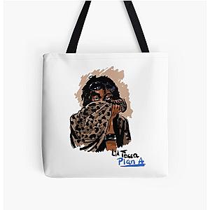 Plan A Lil Tecca All Over Print Tote Bag