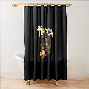 Vintage Style Lil Tecca 90s Shower Curtain