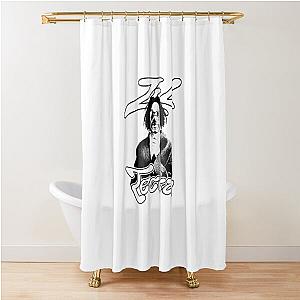 Vintage Silhouette Style Lil Tecca Shower Curtain