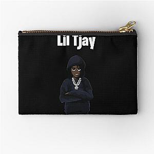 Lil Tjay Cartoon Hoodie Zipper Pouch