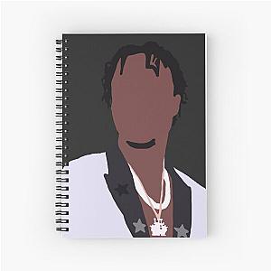 lil tjay silhouette Spiral Notebook