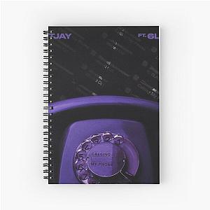 lil tjay 6lack calling my phone Spiral Notebook