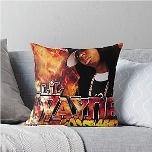 Vintage Funny Face Lil Wayne Throw Pillow