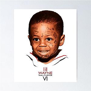 Vintage Funny Face Lil Wayne Poster