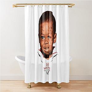 Vintage Funny Face Lil Wayne Shower Curtain