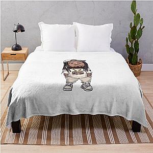 Lil Wayne Cartoon Throw Blanket