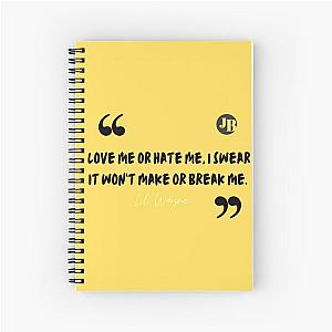 Lil Wayne Spiral Notebook