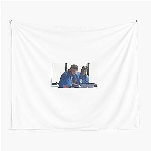 Drake Fixing Lil Yachty's Computer meme Tapestry