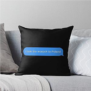 I took the wock to poland - lil yachty throw pillow
