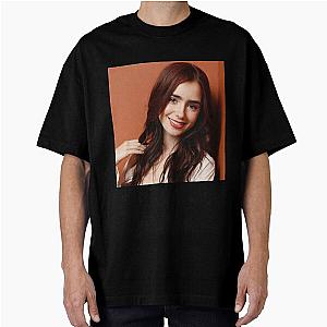 Lily Collins Oversized T-Shirt