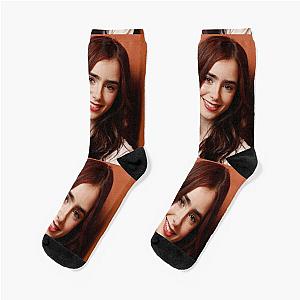 Lily Collins Socks